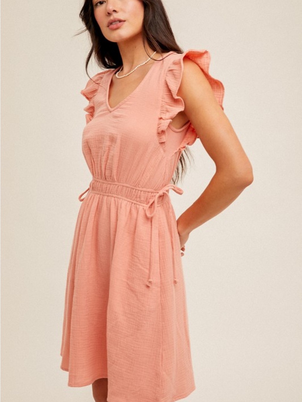 Flutter Sleeve Dress
